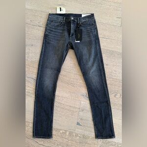 rag & bone Men's Skinny Jeans in Dark Grey Wash
